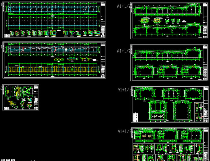 金坛钢结构厂房图纸