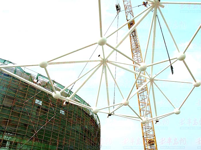 金坛体育馆网架安装