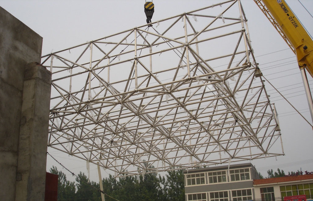 金坛不锈钢门头网架安装