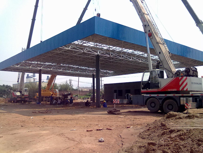 金坛加气站网架工程